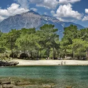 Phaselis Beach in Antalya Turkey