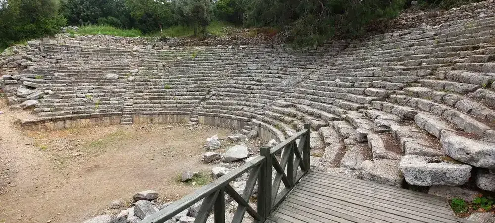 Phaselis Ancient City theatre in Antalya, Turkey