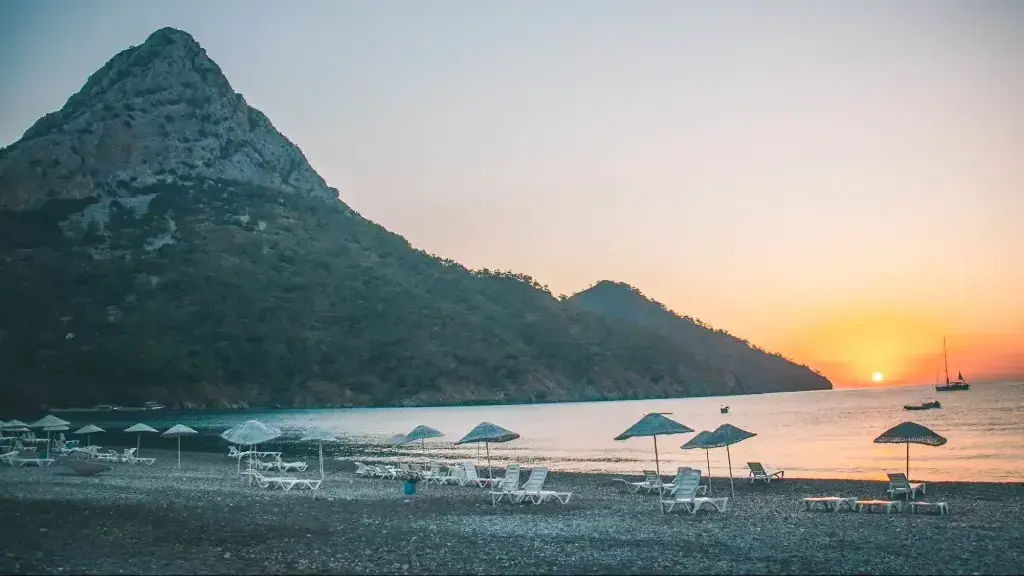 Adrasan Beach Antalya, Turkey sunset view