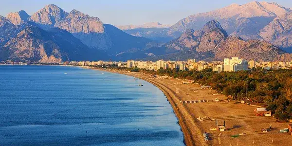 Konyaalti Beach view in Antalya Turkey