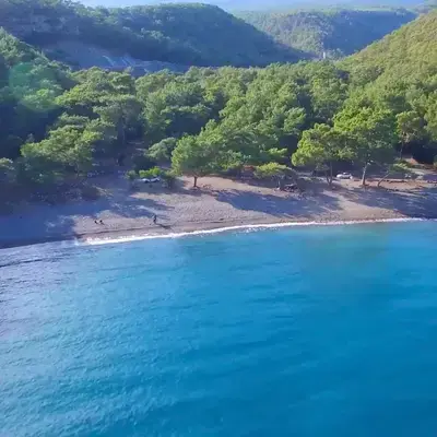 Beach of Paradise Bay in Kemer, Antalya