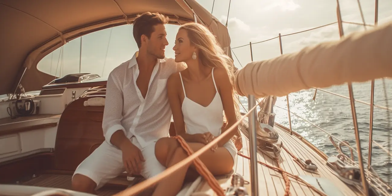 honeymoon on a yacht in Antalya