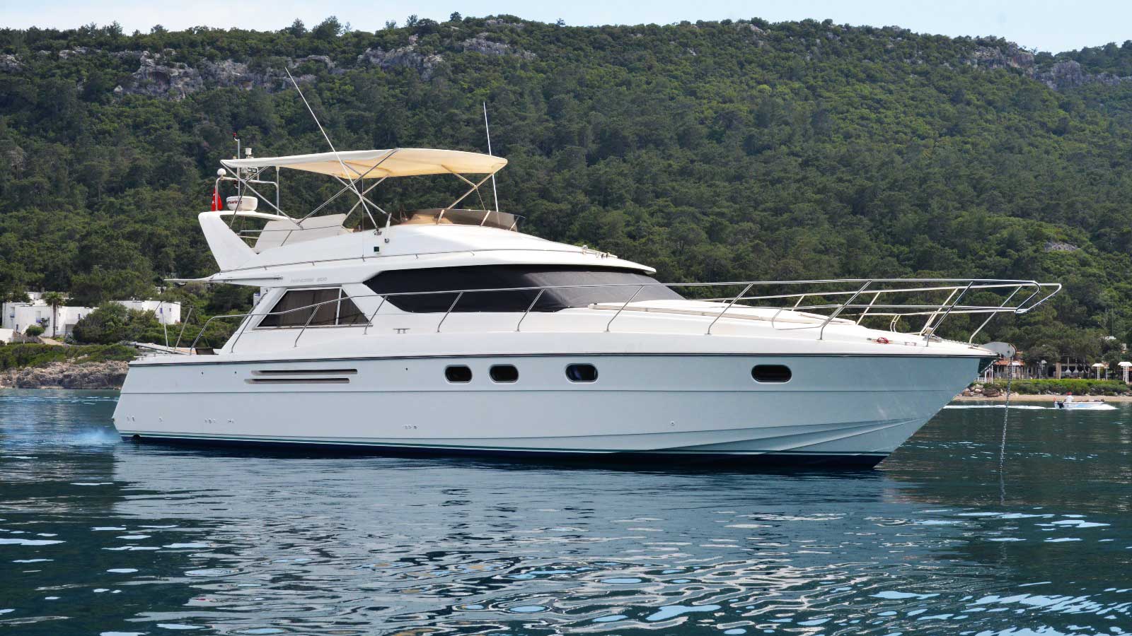 luxury motor yacht for rent at Kemer Marina Antalya